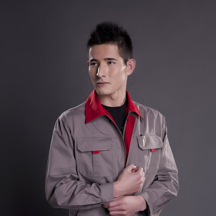 JC303OMB CVC面料长袖工作服劳保服(套)