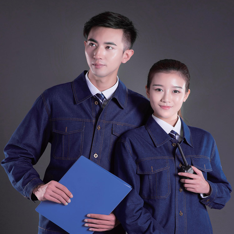 JC-70OM2薄型牛仔劳保服工作服(套)